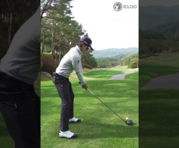 The Titleist model has a good swing. He is Hyung Joon Lee.