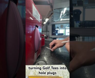 Using Golf Tees for hole plugs #figureskating