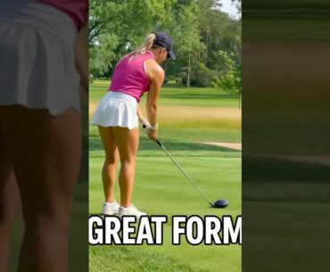 Great form 🏌️‍♀️ #funny #shorts #golf #girl #asmr
