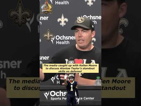 The media caught up with Kellen Moore to discuss Alontae Taylor’s standout skills on defense. The media caught up with Kellen Moore to discuss Alontae Taylor’s standout skills on defense.