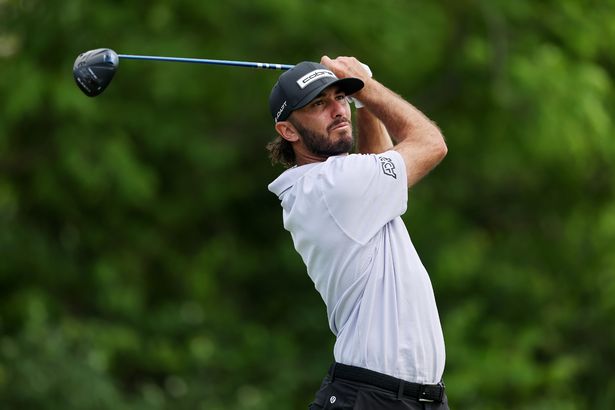 DUBLIN, OHIO - MAY 29: Max Homa of the United States plays a shot from the 15th tee during the first round of the Memorial Tournament presented by Workday 2025 at Muirfield Village Golf Club on May 29, 2025 in Dublin, Ohio. (Photo by Michael Reaves/Getty Images)