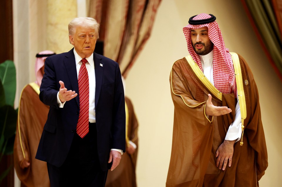 Donald Trump and Mohammed bin Salman at the Gulf Cooperation Council Leaders’ Summit.