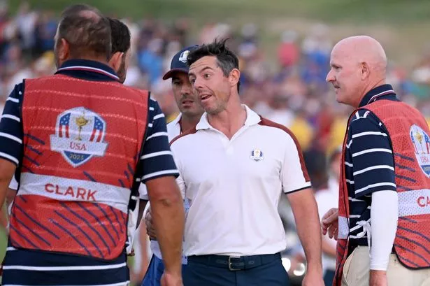 Rory McIlroy during the 2023 Ryder Cup