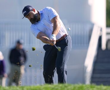 Retired Eagles great Jason Kelce takes his swings, advice at PGA Tour pro-am