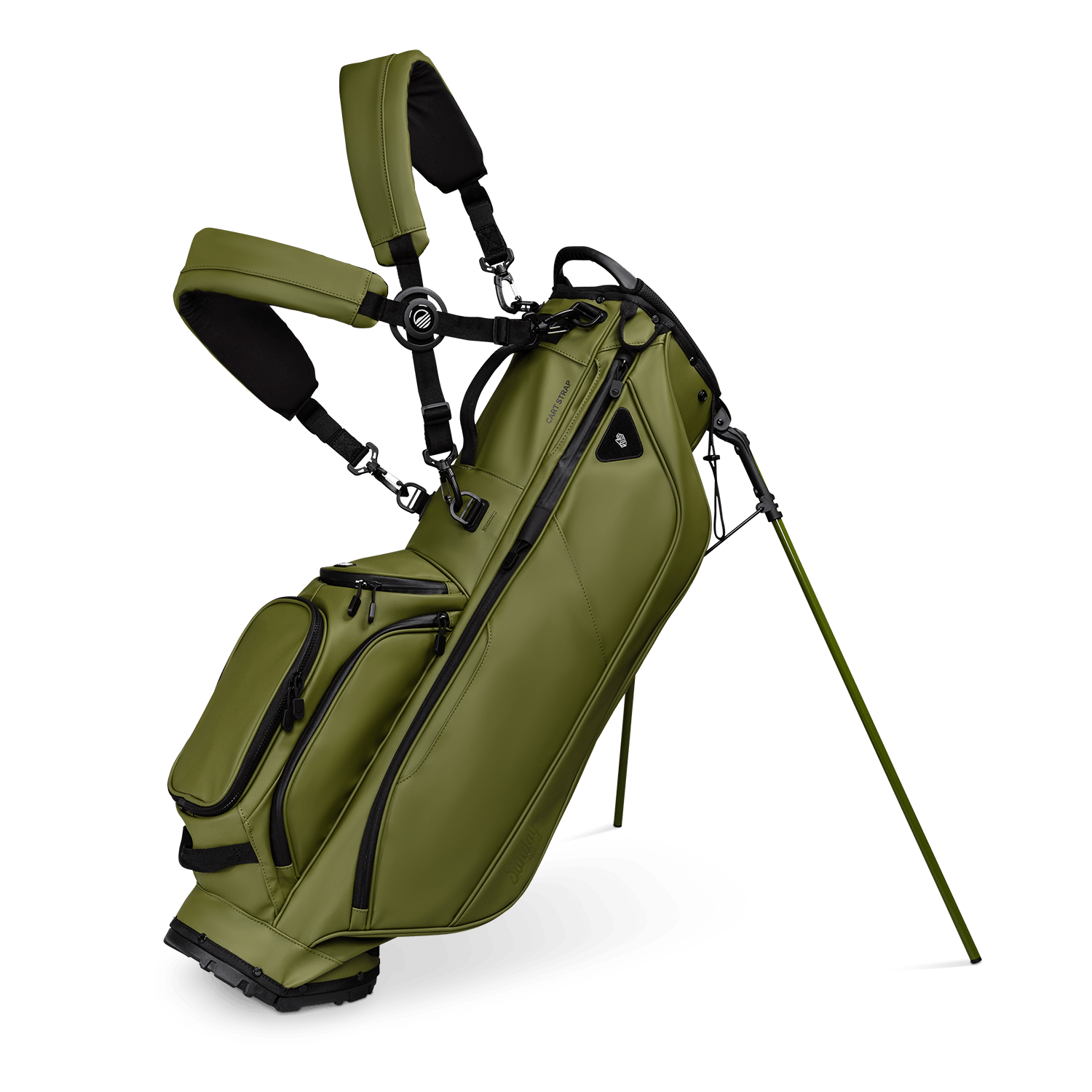Sunday Golf Ryder S-Class | Olive Vegan Leather