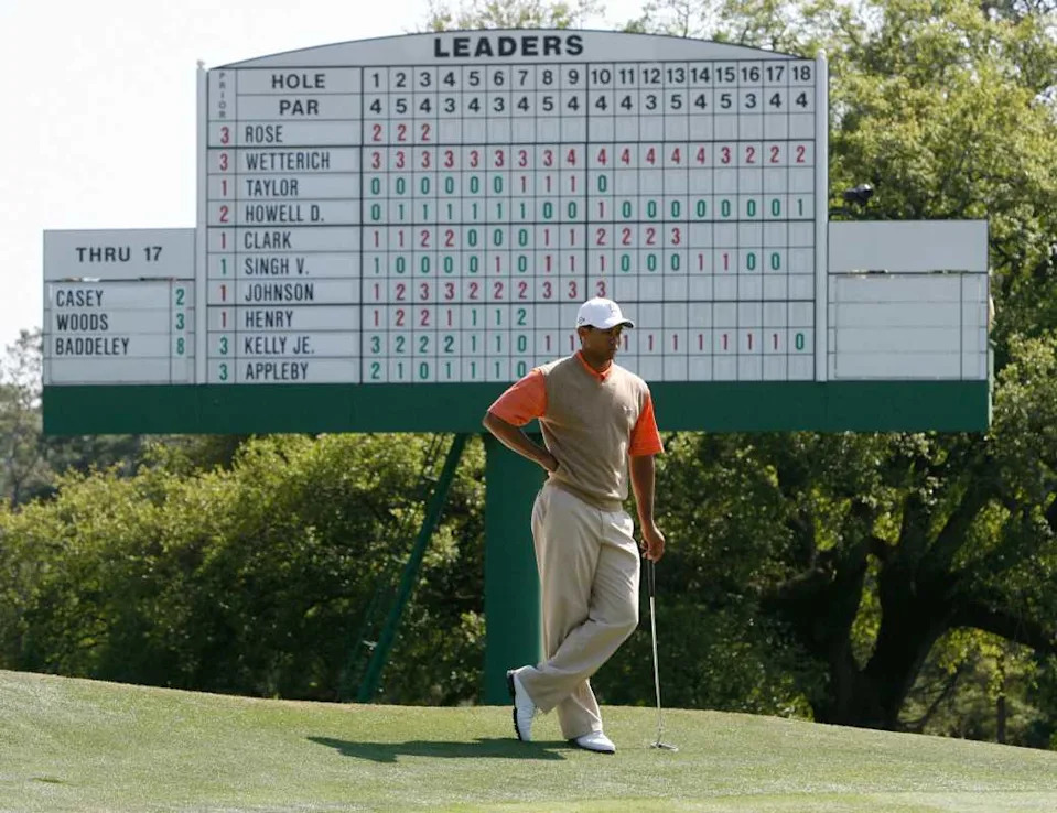 Four-time Masters Champion Tiger Woods at the 2007 Masters.© Eileen Blass &sol; USA TODAY NETWORK via Imagn Images