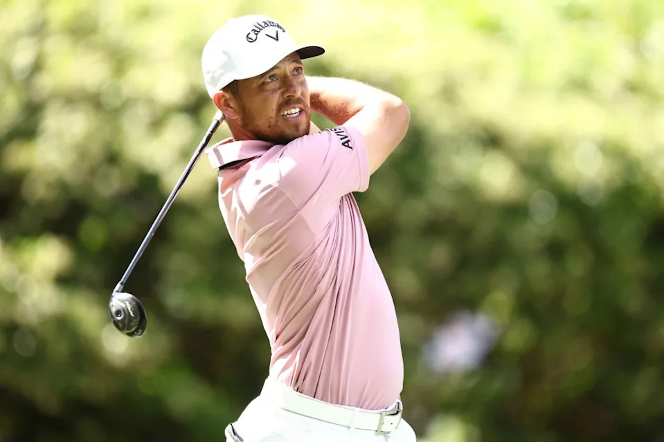 Xander Schauffele of the United States plays his shot from the sixth tee during the second round of the RBC Heritage 2025 at Harbour Town Golf Links on April 18, 2025 in Hilton Head Island, South Carolina. Getty Images