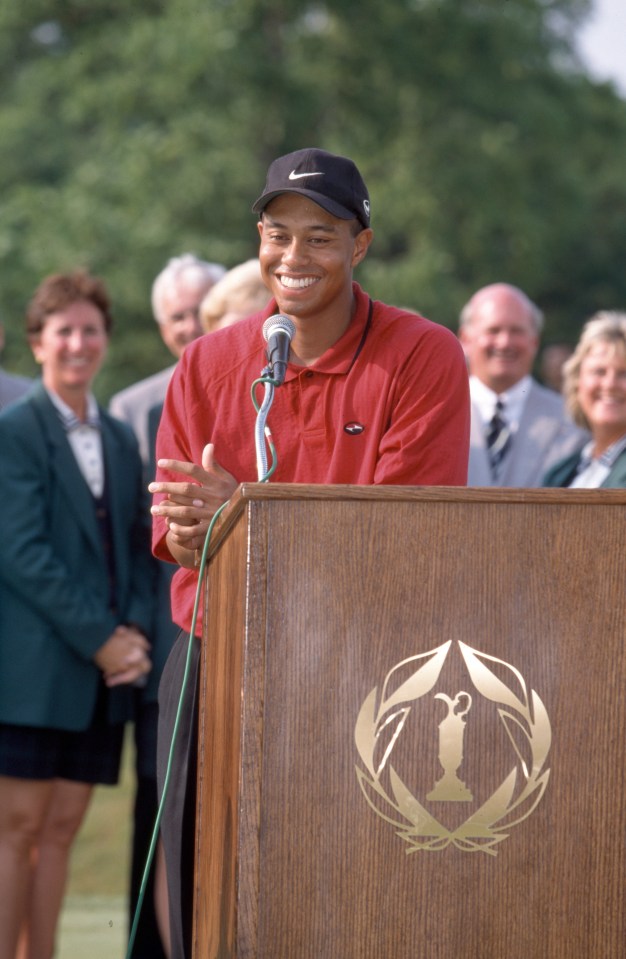 Woods was all smiles after his victory