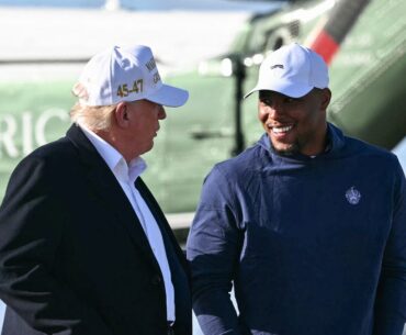 Saquon Barkley golfs with President Trump, responds to critics