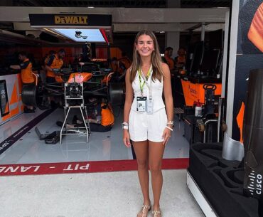 Trump had a VIP tag the course surrounding Hard Rock Stadium for the Miami Grand Prix