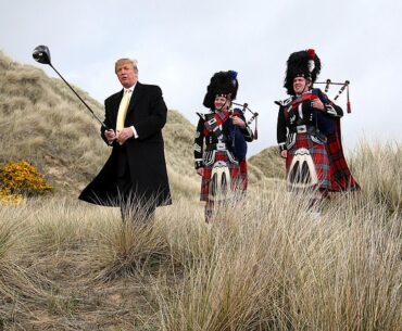 Donald Trump visited the Menie Estate in 2010 before his golf resort was built