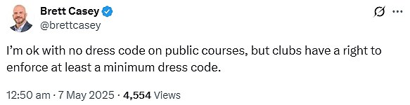Another X user suggested there should be a 'minimum dress code' to adhere to