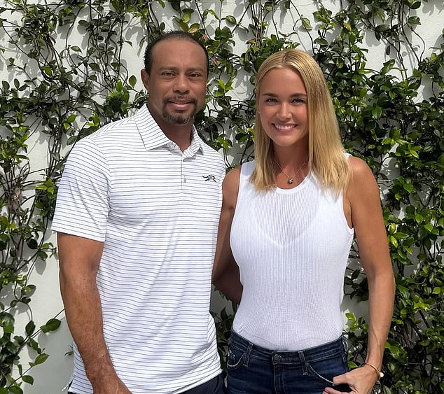 It was one of the first time Woods has been seen since going public with Vanessa Trump