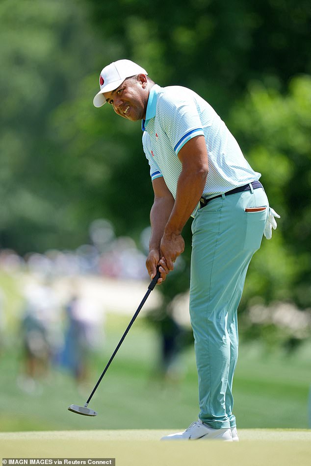 Vegas is now five shots behind overnight leader Scottie Scheffler going into the final round