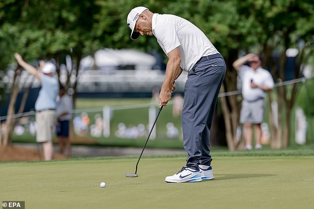 Noren burst into contention at Quail Hollow on Saturday with a brilliant five-under par round