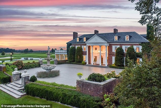 The club house at Trump National Golf Club Bedminster