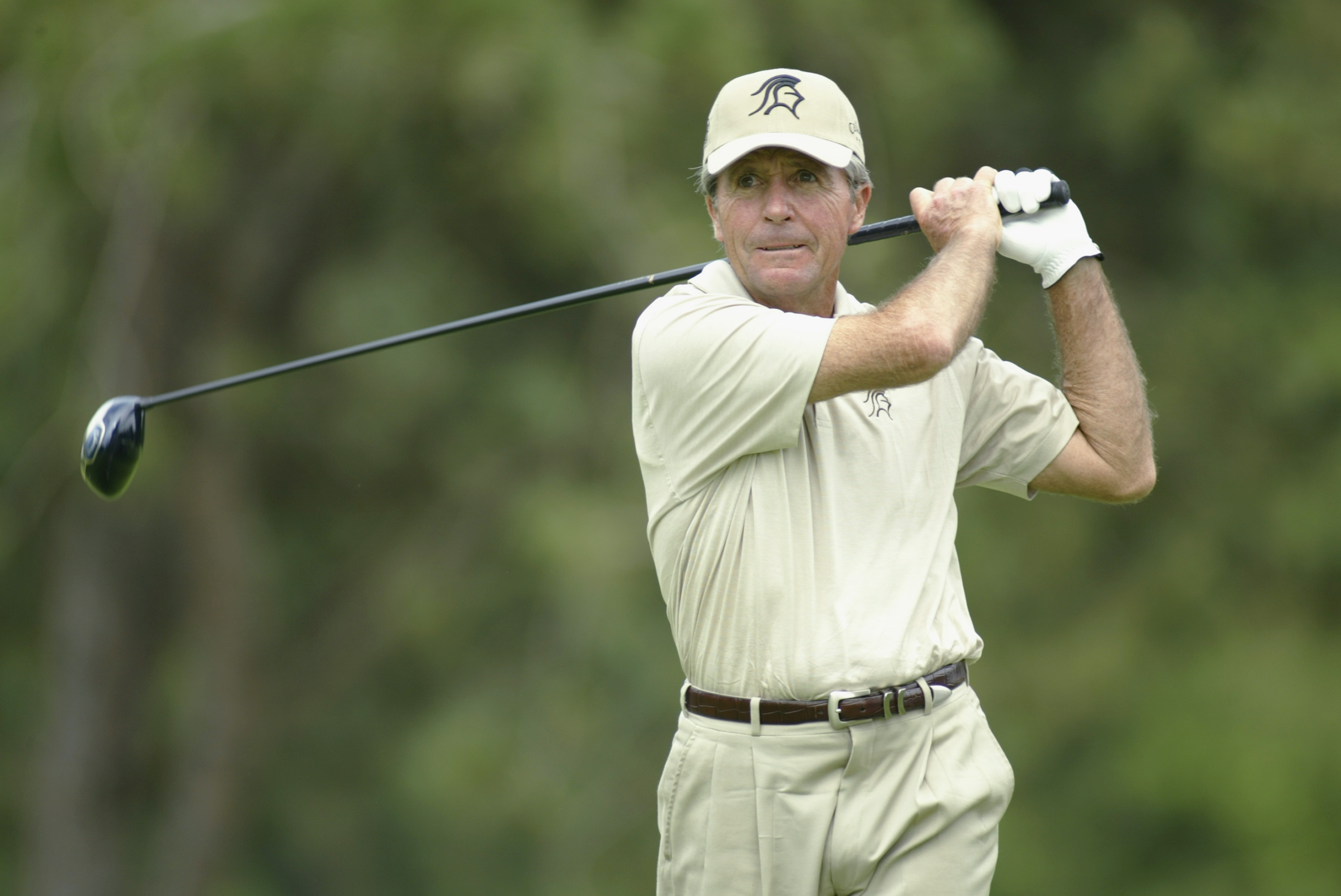 Gary Player at the Senior PGA Championship at the Aronimink Golf Club