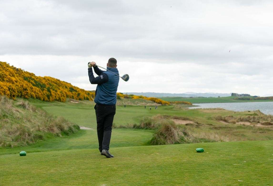Driving down the fairway from the tee. Picture: Cameron Brown/Maggie's Highland.
