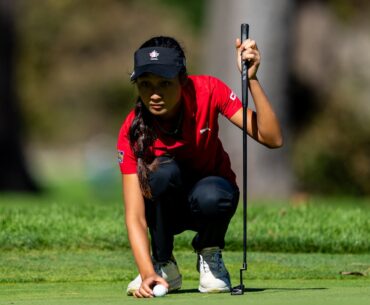 Canada’s Aphrodite Deng learns from Nelly Korda at junior golf event