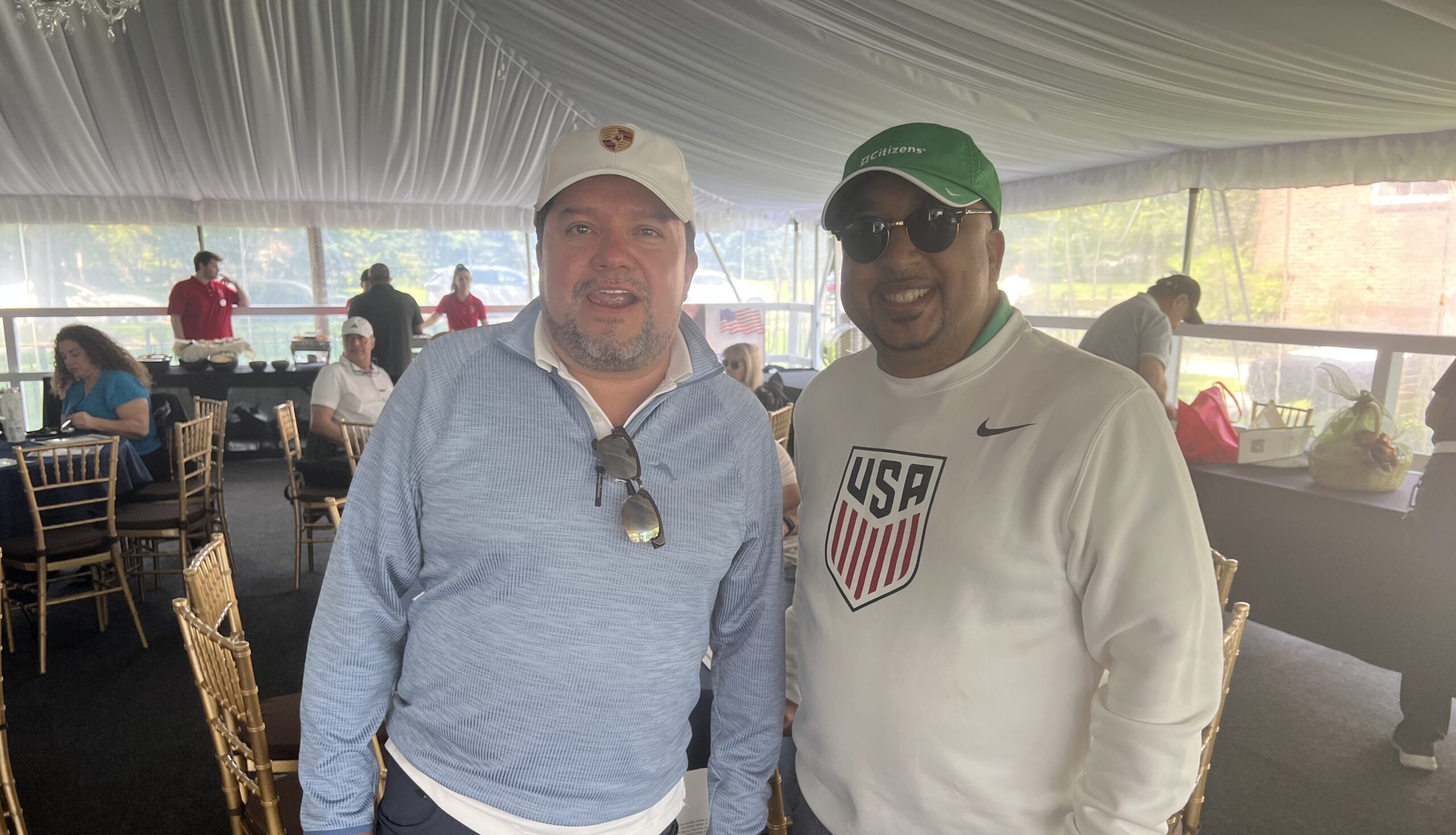 Walter Ochoa (left) alongside Brian Chin. Photo by Wayne Daren Schneiderman