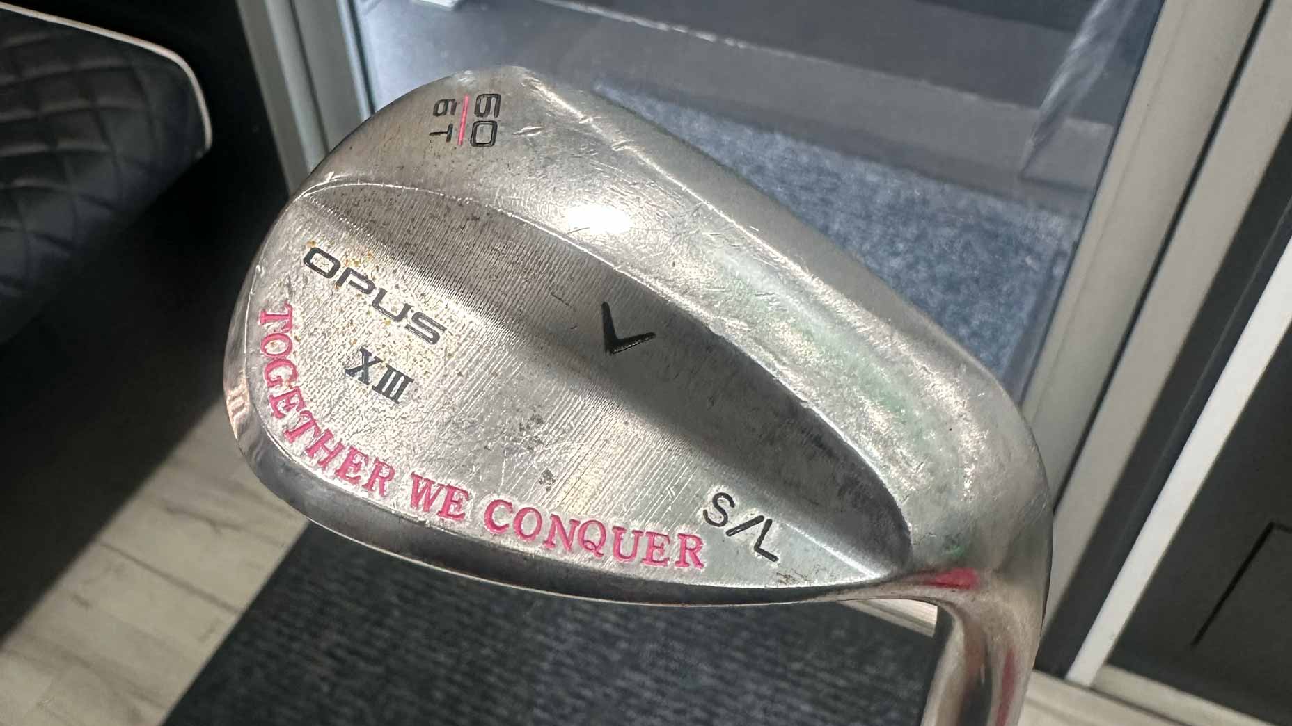 Jon Rahm's Callaway prototype wedge.