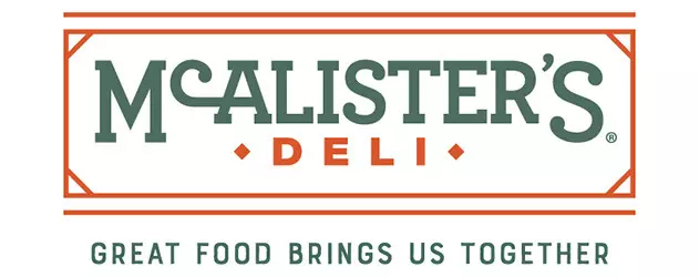 t Banner ad for McAlister's Deli, "Great Food Brings Us Together"