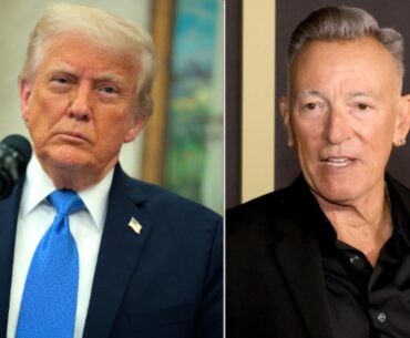 Trump posts fake video of him hitting Bruce Springsteen with a golf ball as their spat grows
