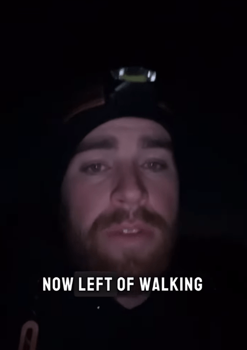 Including five hour stints walking through the night