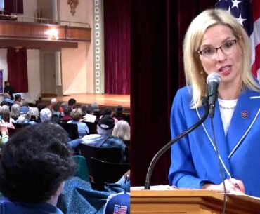 Town Hall Crowd Laughs At Trump Golf Course Event Answer