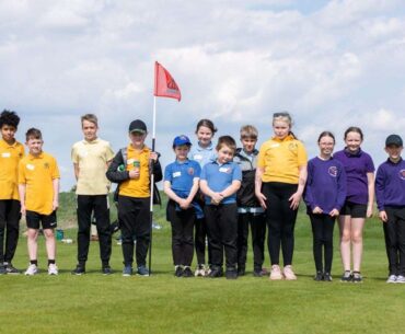 School pupils given the chance to play golf at Cabot Highlands Castle Stuart Golf Links near Inverness