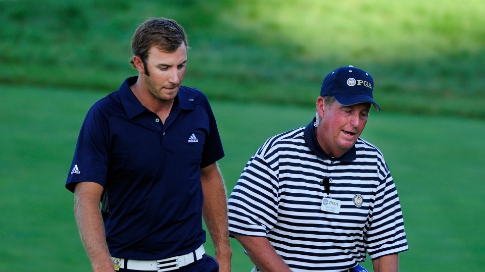 Officials wasted no time in letting Johnson know his PGA Championship bid was over