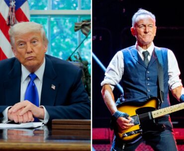 Trump Hits Bruce Springsteen With Golf Ball in Fake Video