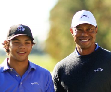Tiger Woods' talented son Charlie follows in dad's footsteps