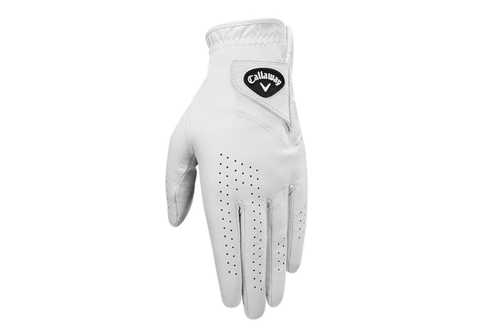 A white golf glove