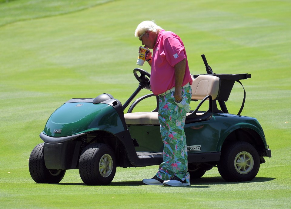 Daly has regularly been spotted smoking and drinking on the course