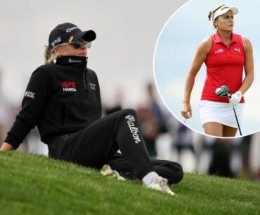 Charley Hull didn't seem happy during first round of US Women's Open
