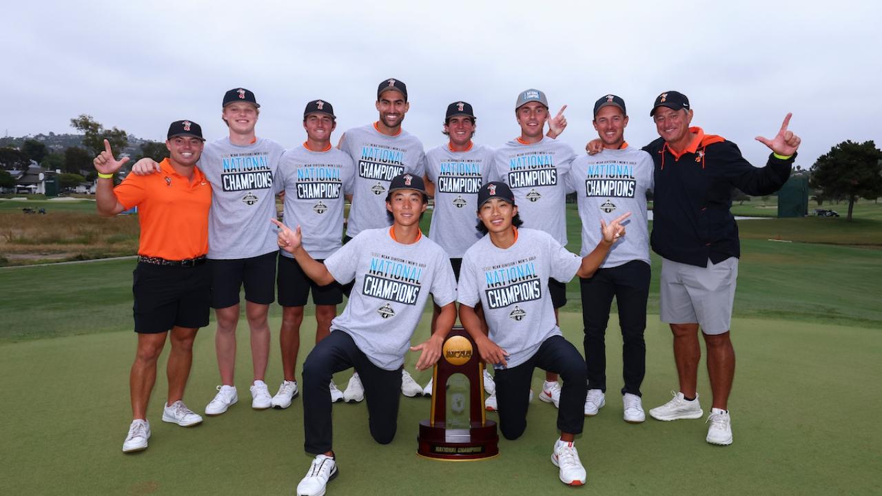 Oklahoma State wins 2025 NCAA DI men's golf championship
