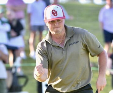 Oklahoma surges to first round lead at the 2025 NCAA DI men's golf championships
