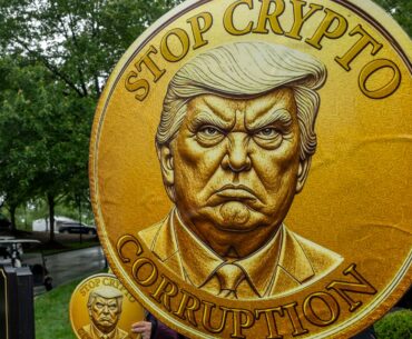 Investors descend on Trump's golf club for $148m meme coin dinner amid protests | US News