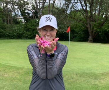 Colourful tee pegs often bring a smile to a golfers face and can even help them play better