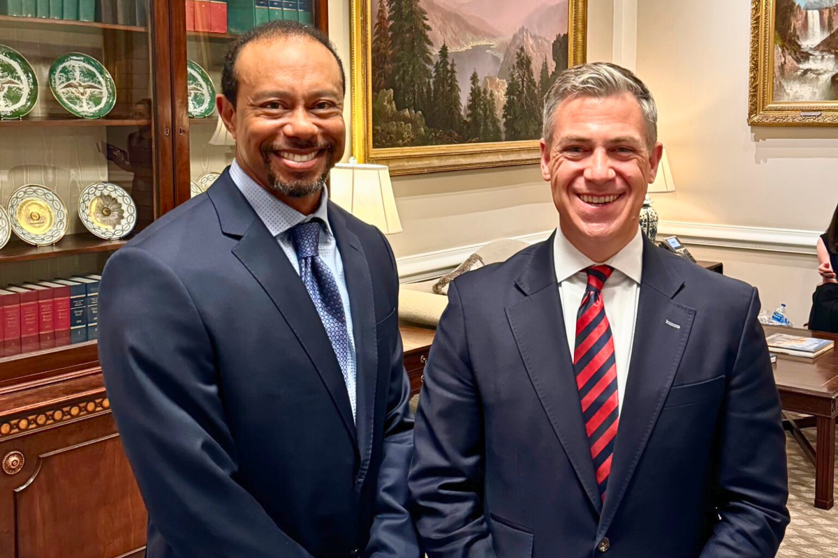 Tiger Woods spotted at the White House