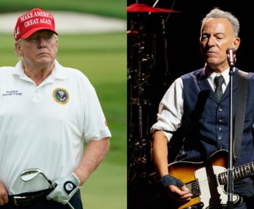 Trump Posts Video of Himself Bruce Springsteen With a Golf Ball