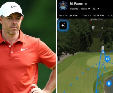 Canadian Open second round leaderboard, Rory McIlroy missed cut, quadruple bogey, press conference, driver issues