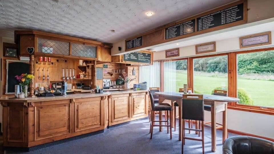 Kinloss Golf Club’s bar.