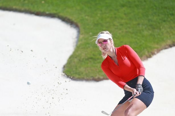  Social media personality Paige Spiranac hits from the sand