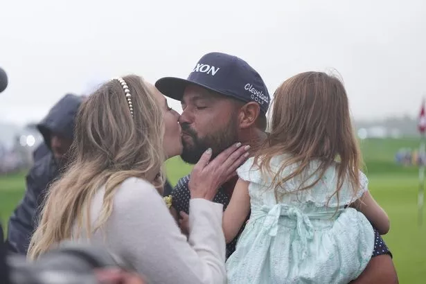 JJ Spaun with his wife Melody