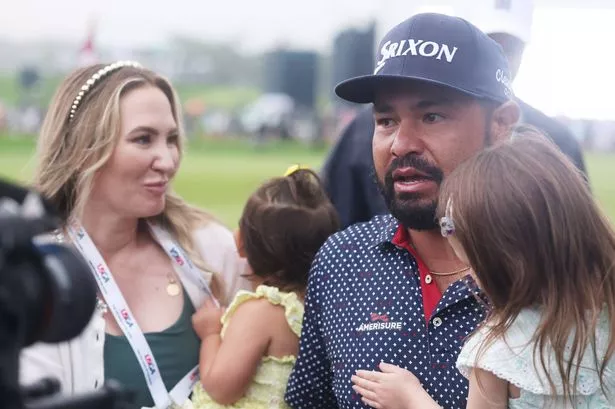 JJ Spaun with his family