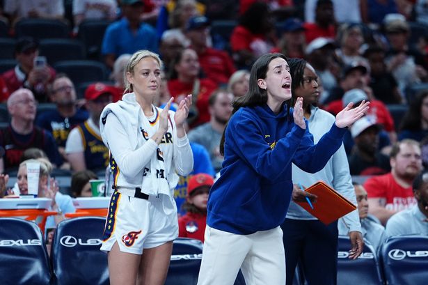Caitlin Clark missed the Fever's loss to the Sparks but cheered on her teammates