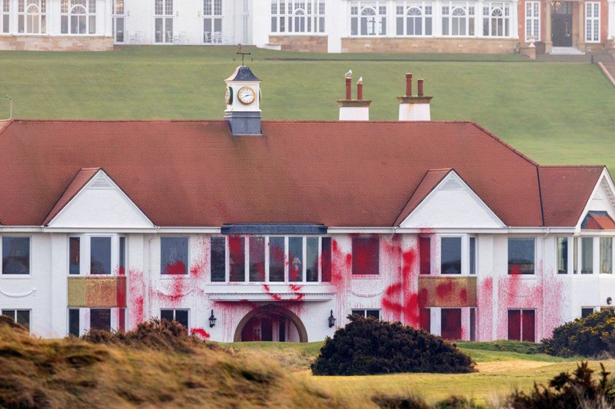 Damage at Trump Turnberry.
