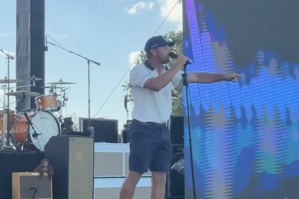 Bryson DeChambeau's cameo as a rock star